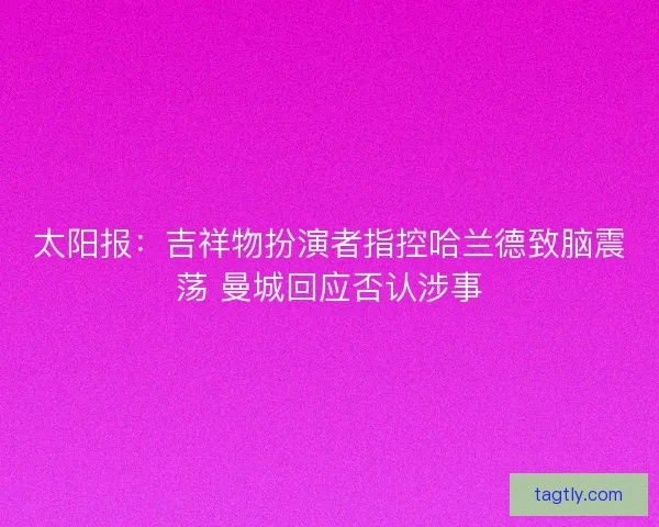太阳报：吉祥物扮演者指控哈兰德致脑震荡 曼城回应否认涉事