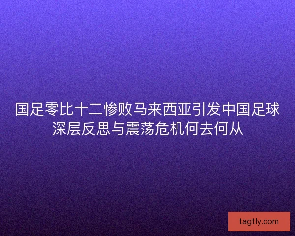 国足零比十二惨败马来西亚引发中国足球深层反思与震荡危机何去何从 国足零比十二惨败马来西亚引发中国足球深层反思与震荡危机何去何从