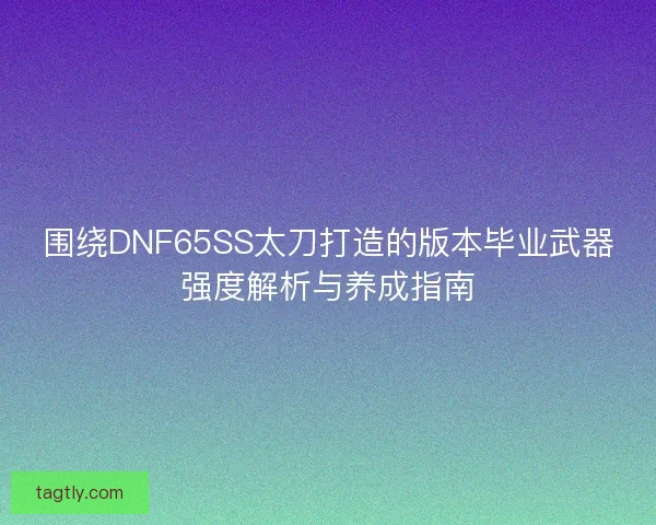 围绕DNF65SS太刀打造的版本毕业武器强度解析与养成指南 围绕DNF65SS太刀打造的版本毕业武器强度解析与养成指南